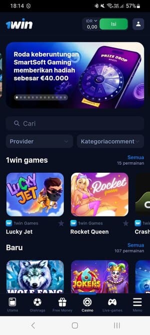 Paglalaro ng Casino Games sa pamamagitan ng 1Win App sa Pilipinas